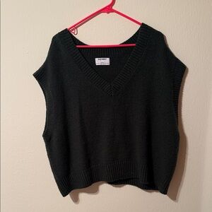 Old Navy Women's Dark Green Sweater Vest